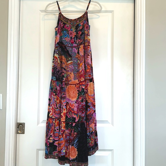 Milla by Camilla High Low Dress. Girls 12. Red and purple tones. - Picture 2 of 6